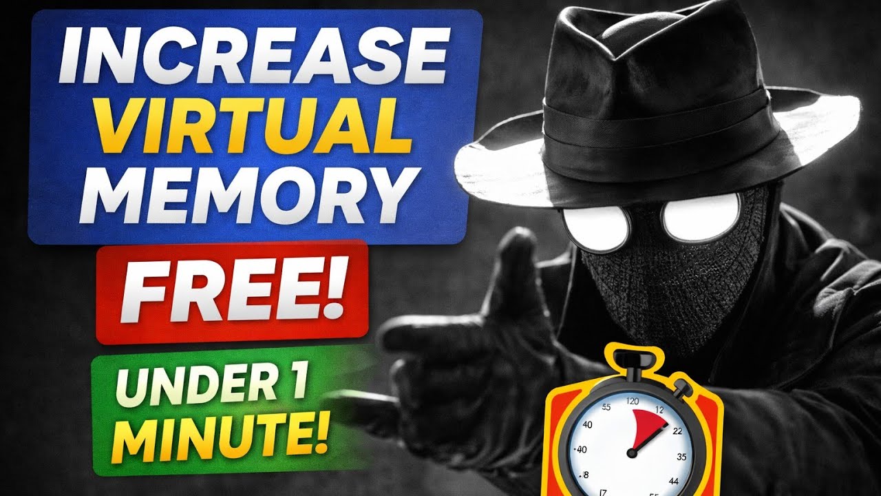 How to Increase Virtual Memory (Virtual RAM) on Windows 11 &ndash; FREE | Under 1 Minute| #tutorial #vram