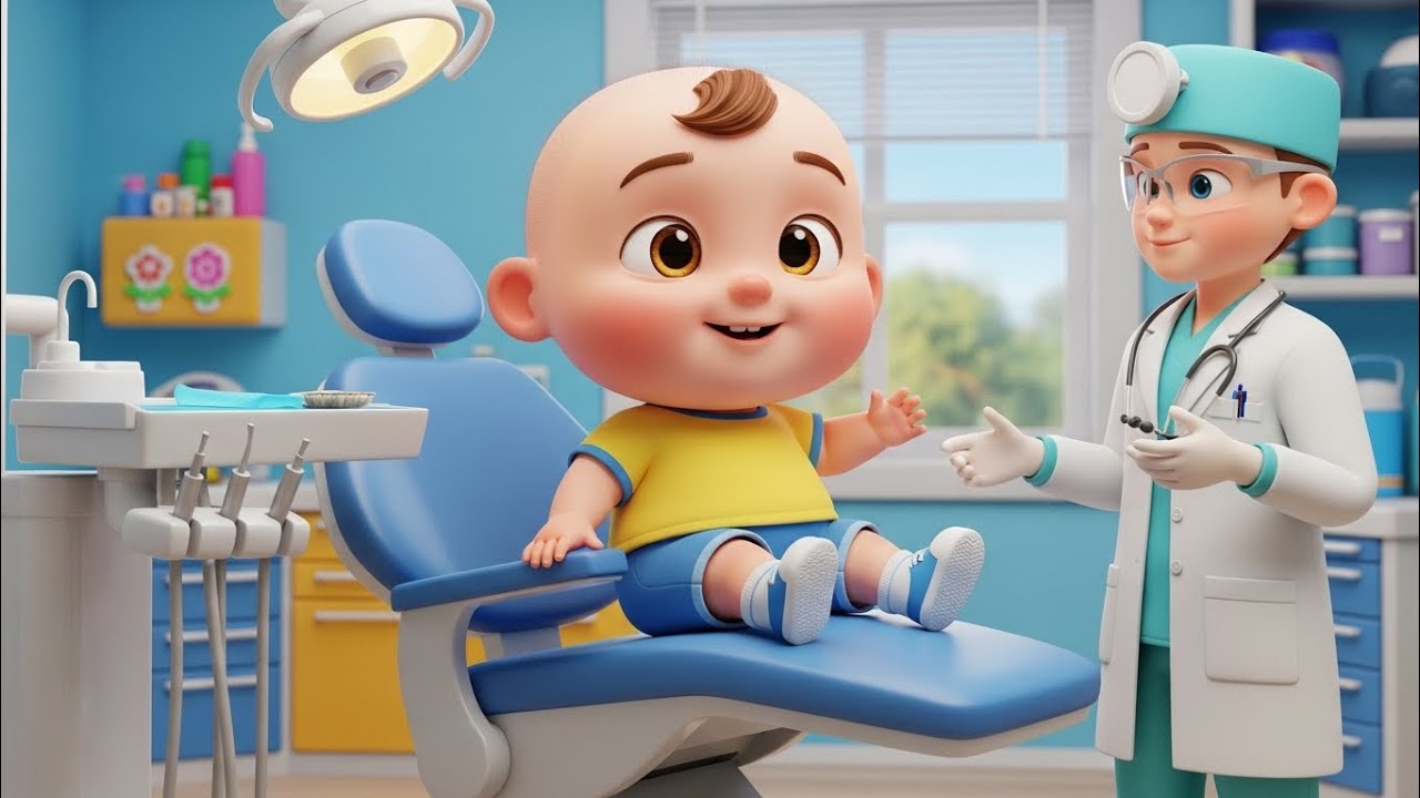Happy Dentist Song for Toddlers 🦷✨ | Brush Your Teeth Baby Song | Fun Dental Visit Poem