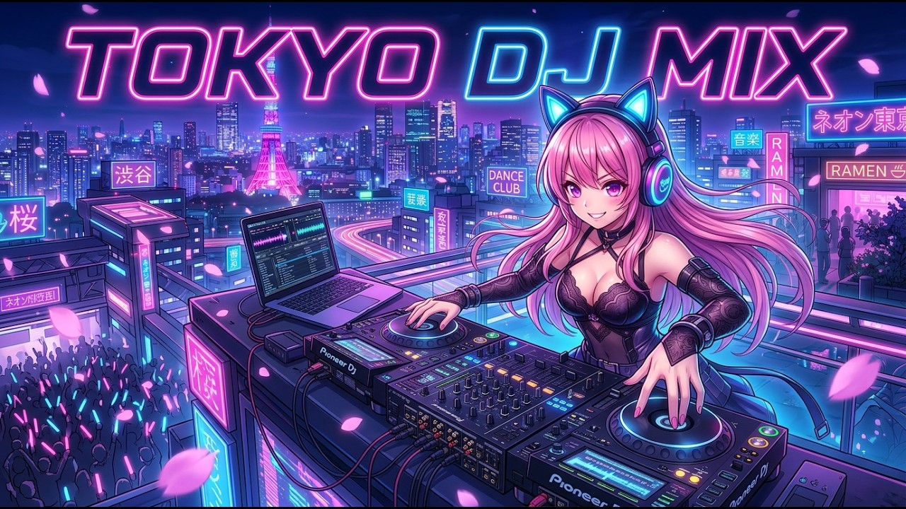 Tokyo Neon Night DJ Mix 🌃 | House & Anime EDM