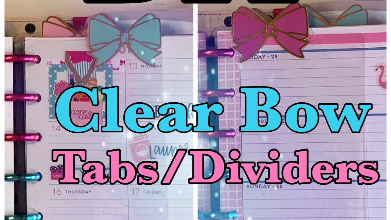 DIY Bow Tab Dividers