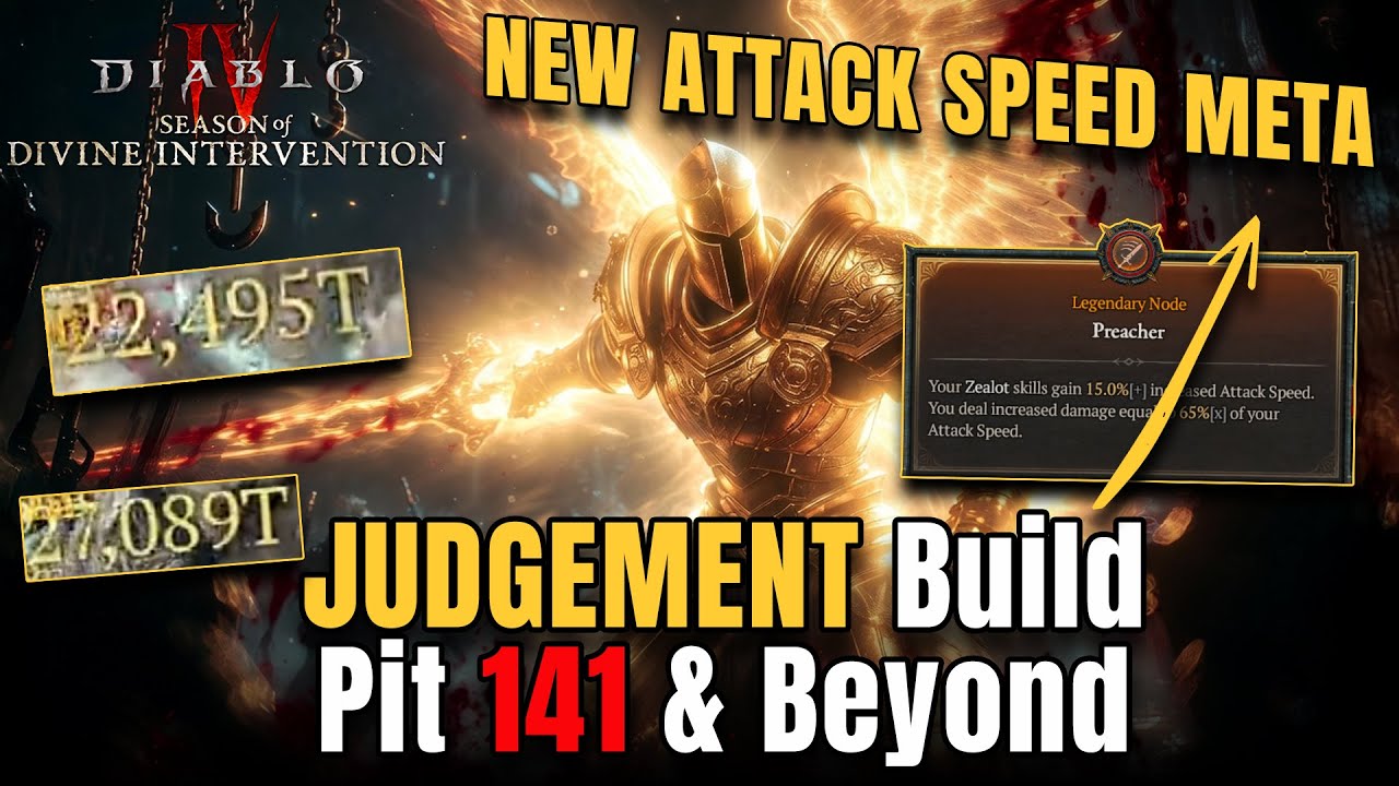 NEW ATTACK SPEED Paladin META STACKER - JUDGEMENT Build Pit 141 & Beyond