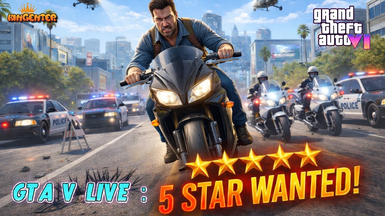 5 STAR CHAOS! 🤯 IMPOSSIBLE TREVOR POLICE CHASE SURVIVAL in GTA V #gta #shortslive #policechase