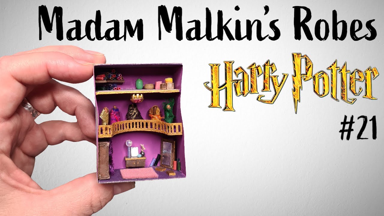 Madam Malkin's Robe Shop | a Harry Potter Matchbox Diorama | Harry Potter miniature