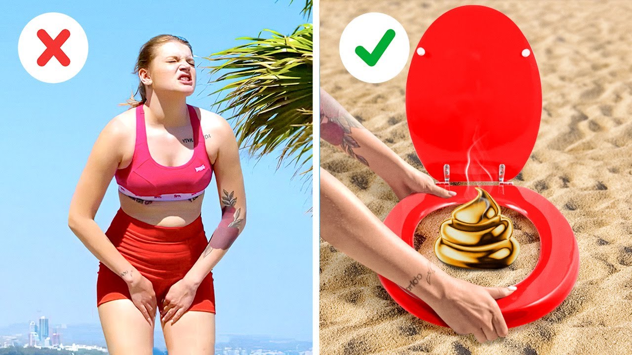 HOW TO MAKE A BEACH TOILET?? | Best Summer Hacks