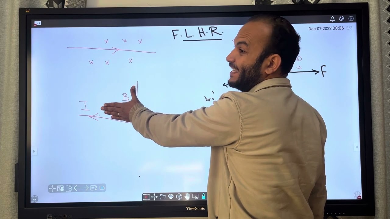 شرح Fleming left hand rule فيزكس تالتة ثانوي 