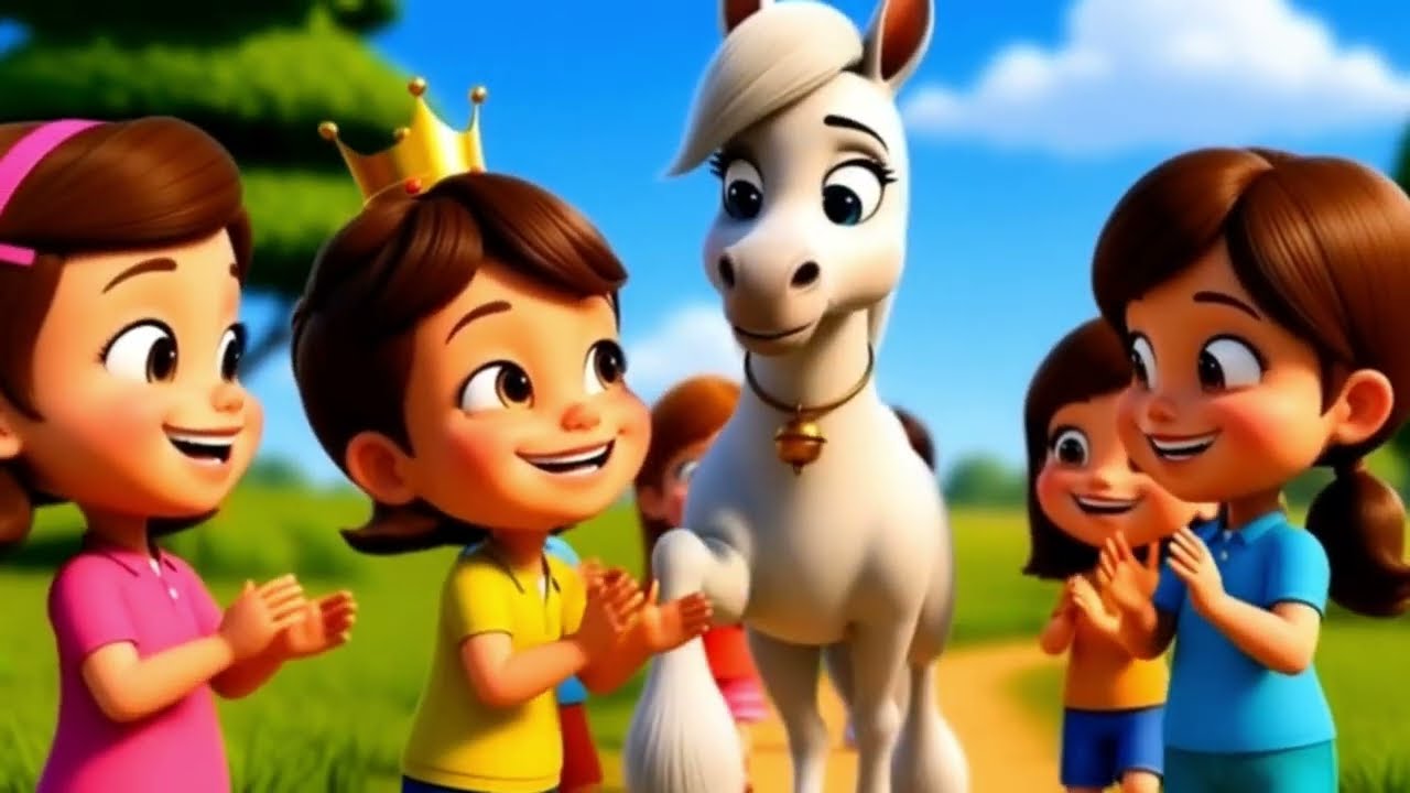 🐎 नन्हा घोड़ा | Kids Rhyming Poem | Horse Cartoon Story in Hindi