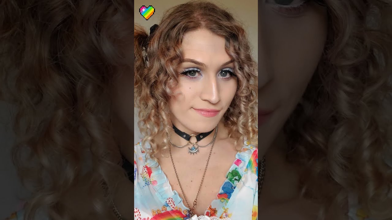 HRT male to female Pretty Crossdresser 🌈 she/her #shorts