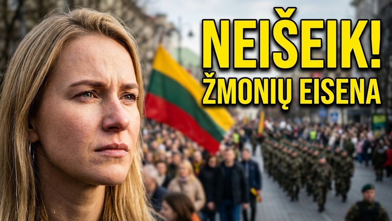 Neišeik, neišeik, mielas brolau - žmonių eisena