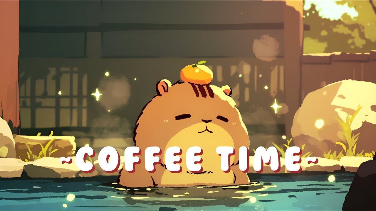 [60 Minutes] Capybara Chill Station - Relaxing Music for Work/Study ~ Relaxing Vibes ~ 🦫 ✨ 🌙