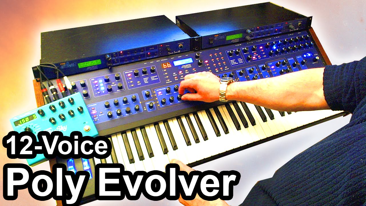 DSI POLY EVOLVER (12 Voices) - Ambient Industrial Noise Music - Dave Smith Instruments 【SYNTH DEMO】