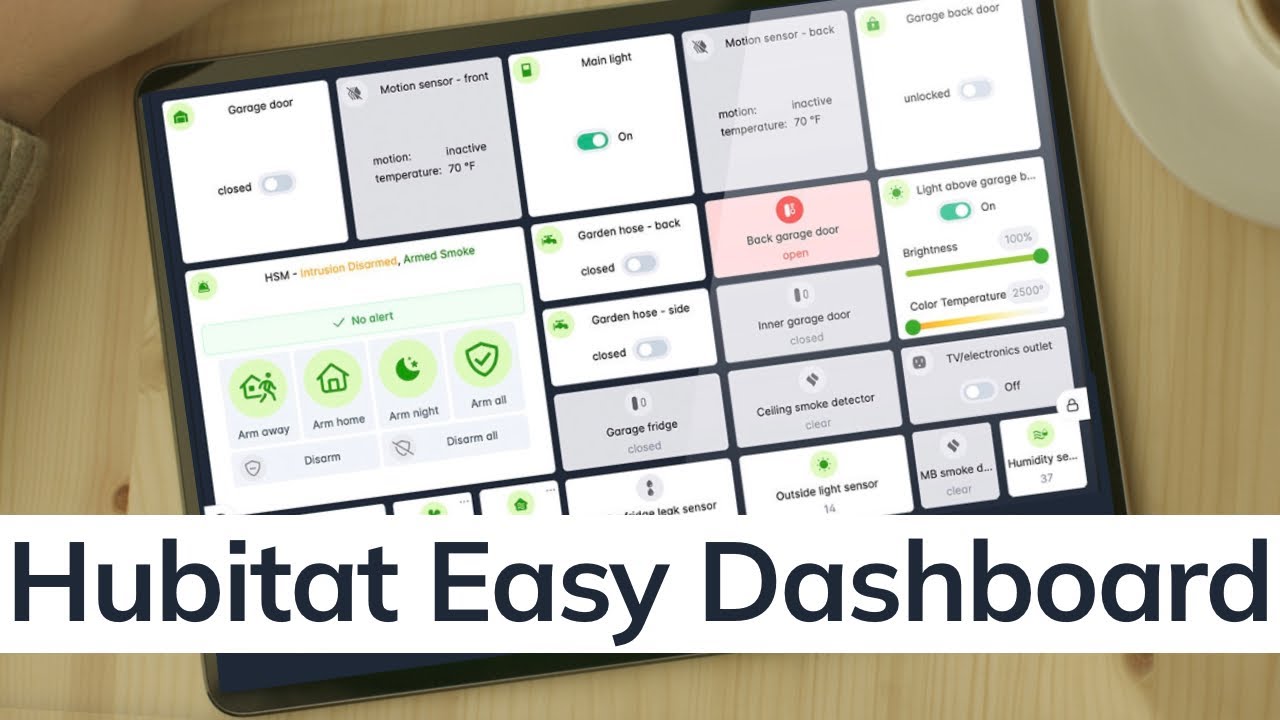 How to Use the New Hubitat Easy Dashboard