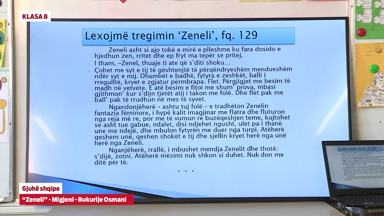 e Mesimi Klasa 8 - 8590 Gjuhë Shqipe - “Zeneli” - Migjeni