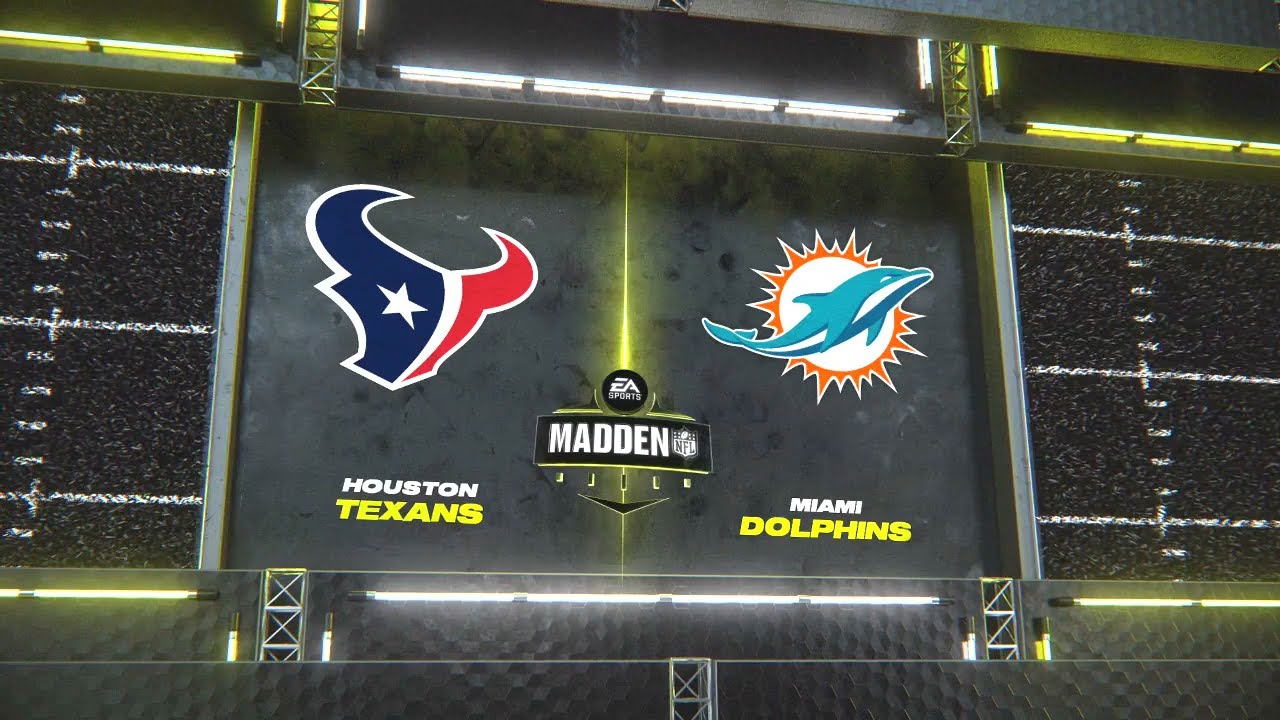 Madden NFL 24 - Houston Texans Vs Miami Dolphins Simulation PS5 (Updated Rosters)
