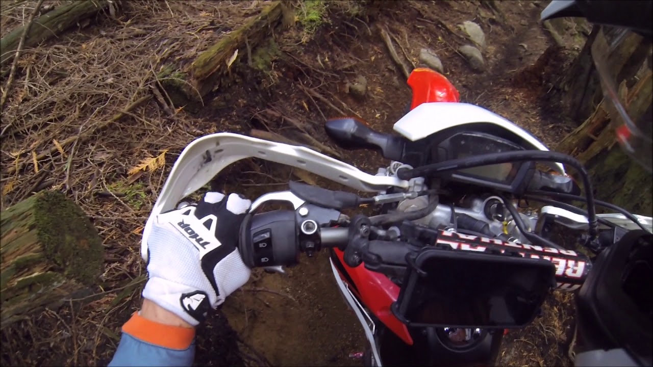 Workout day for CRF250L WR250R Single track rooty rocky mess