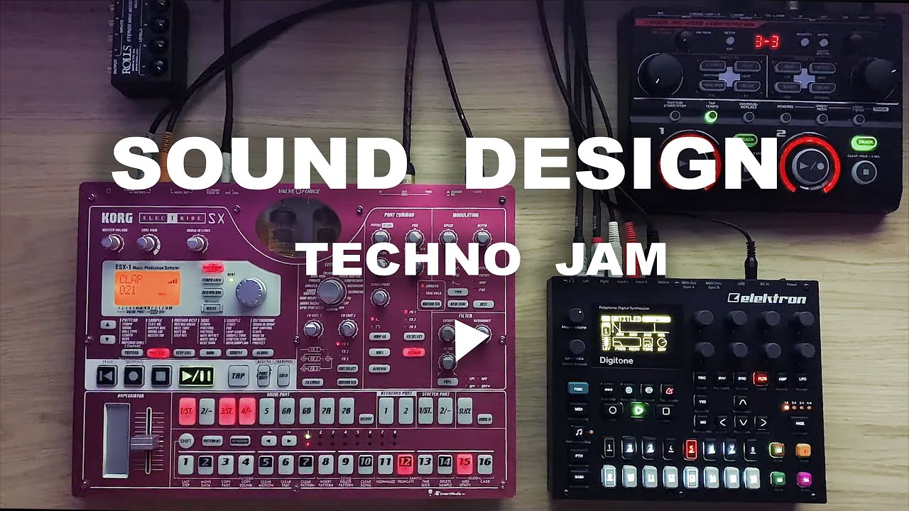 Sound Design on Digitone, Electribe ESX, Boss rc202/