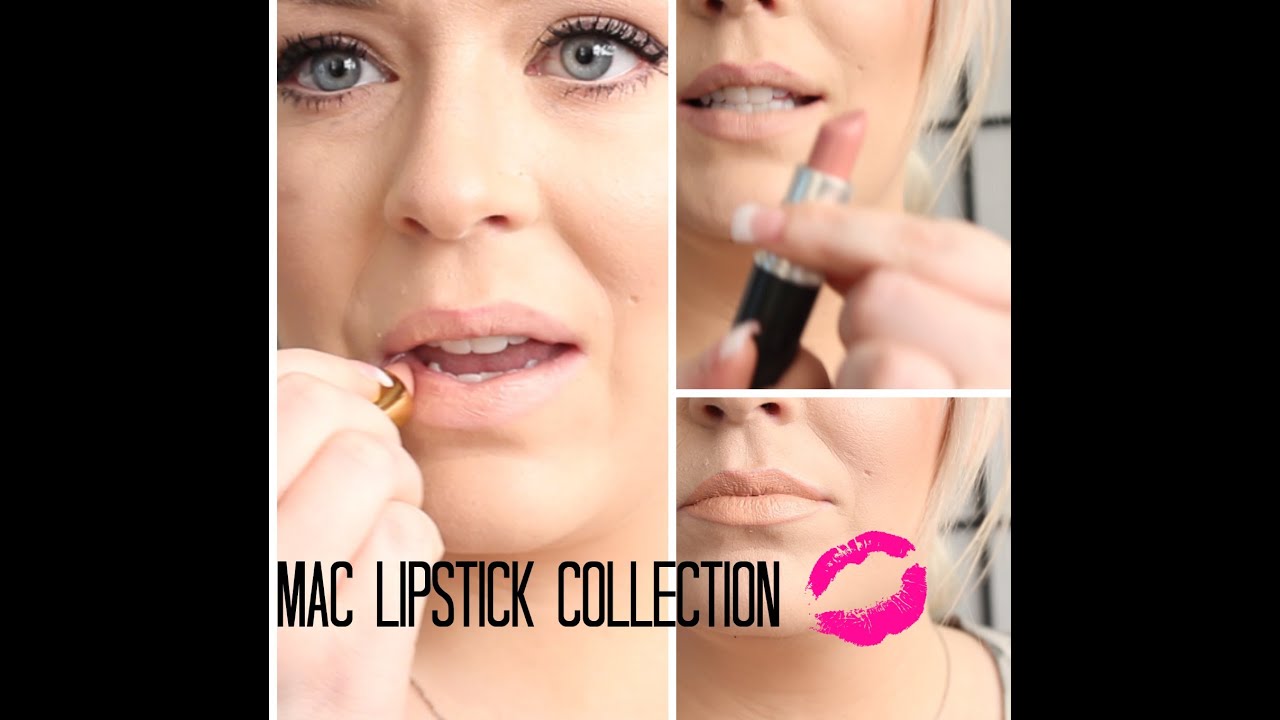 MAC LIPSTICK COLLECTION WITH LIVE SWATCHES!