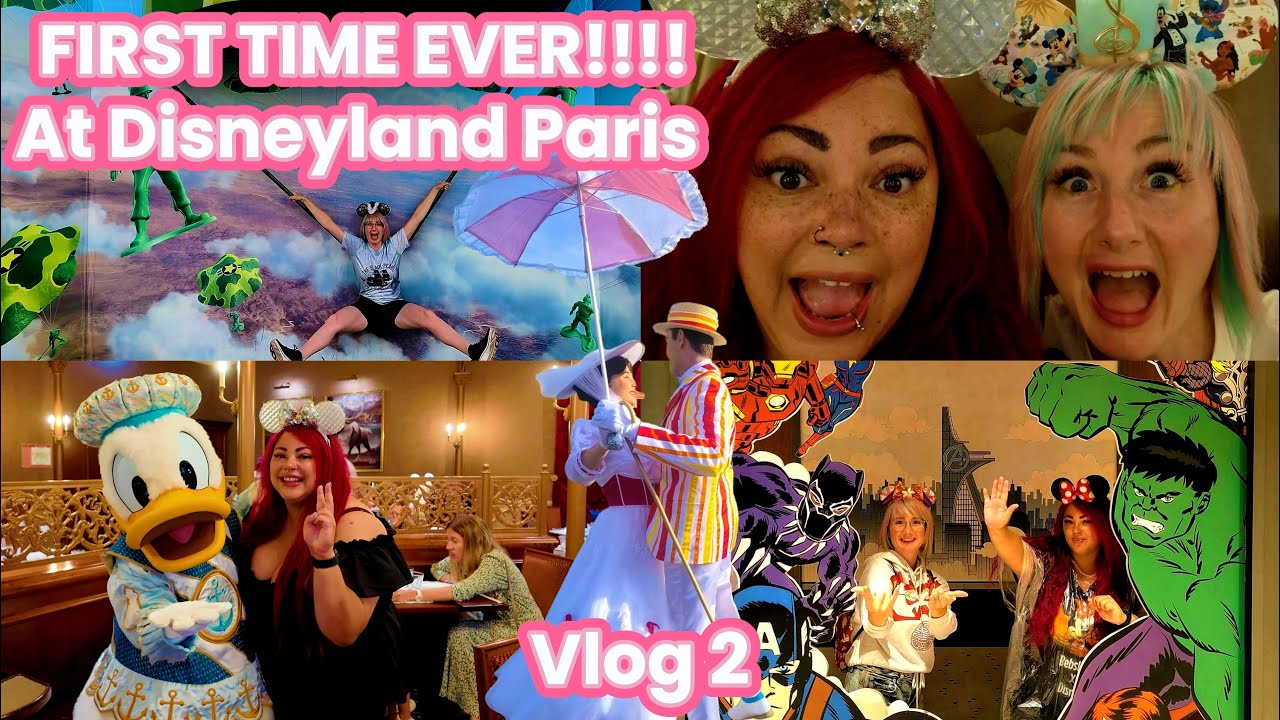 First Time at Disneyland Paris! Royal Banquet, Pym Kitchen & Rainforest Cafe | Vlog 2