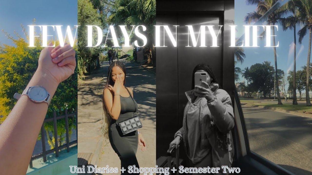 #vlog :Unfiltered days in my life || Uni Diaries 🤍🫧📚 // South African YouTuber 🇿🇦 #minivlog