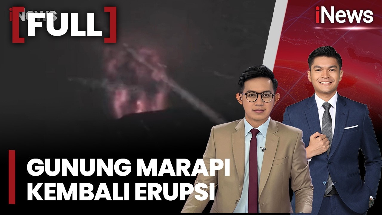 Gunung Marapi Kembali Erupsi, Letusan Terekam CCTV Pos Pengamatan | FULL iNews Pagi (16/3)
