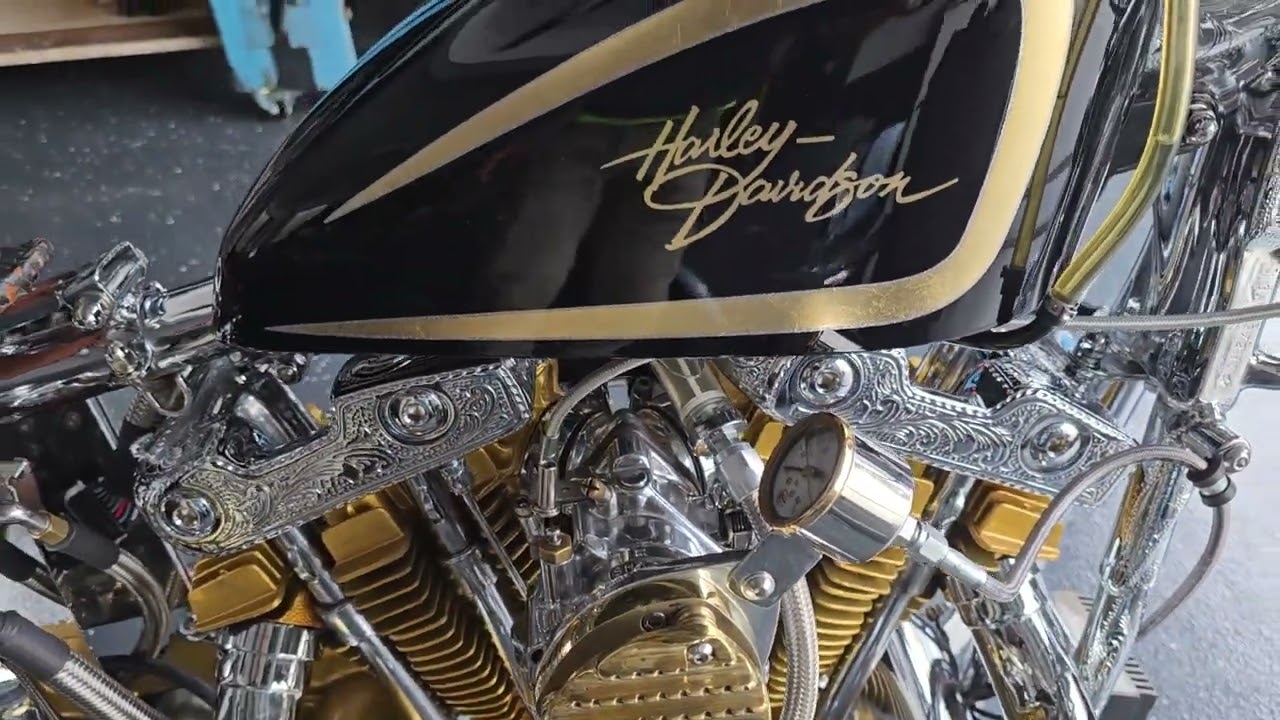 79 Harley Davidson Sportster. Engraved