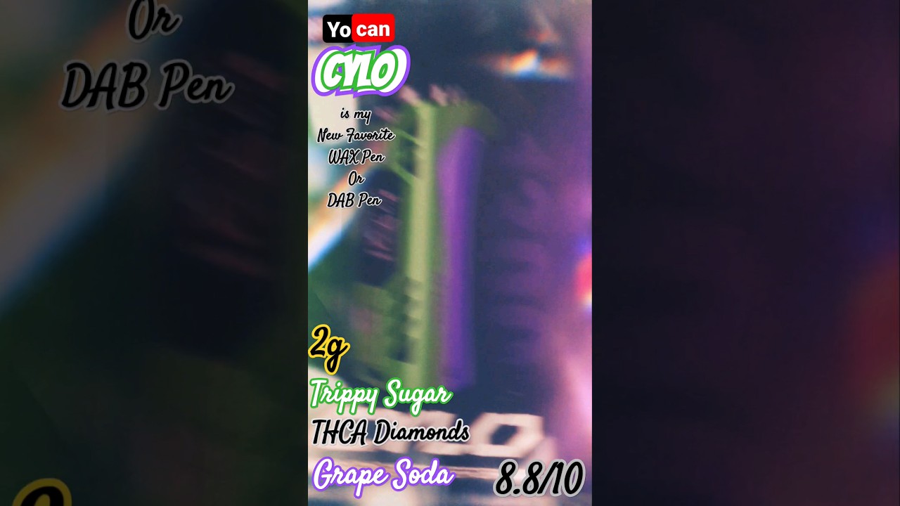 Yocan Cylo is my fav, Trippy Sugar THCA Grape Soda #mist #vape #smoke #chill #yocan #cylo