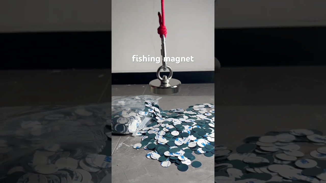Super powerful fishing magnet test video