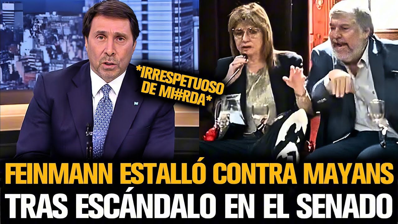 FEINMANN ESTALLÓ CONTRA MAYANS TRAS ESCÁNDALO EN EL SENADO