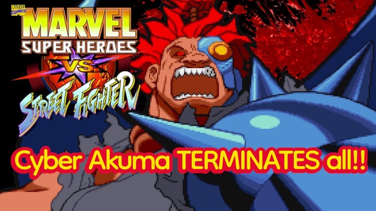 Cyber AKUMA unleashed marvel super heroes vs street fighter #marvelvscapcomfightingcollection #ps5