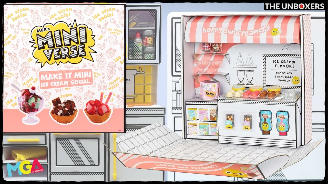 Miniverse Make It Mini Food Ice Cream Social Set