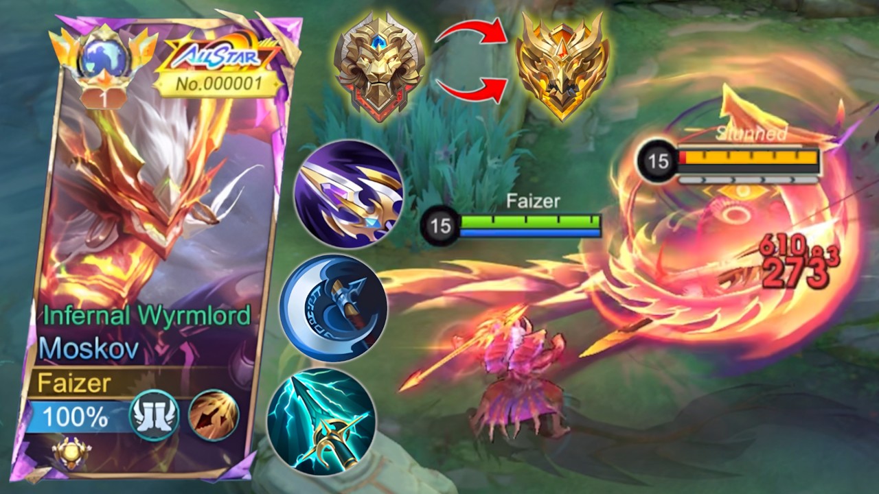 NEW META! MOSKOV 100% BEST DAMAGE BUILD AND EMBLEM FOR GOLD LANE!! (moskov best build 2026) - MLBB