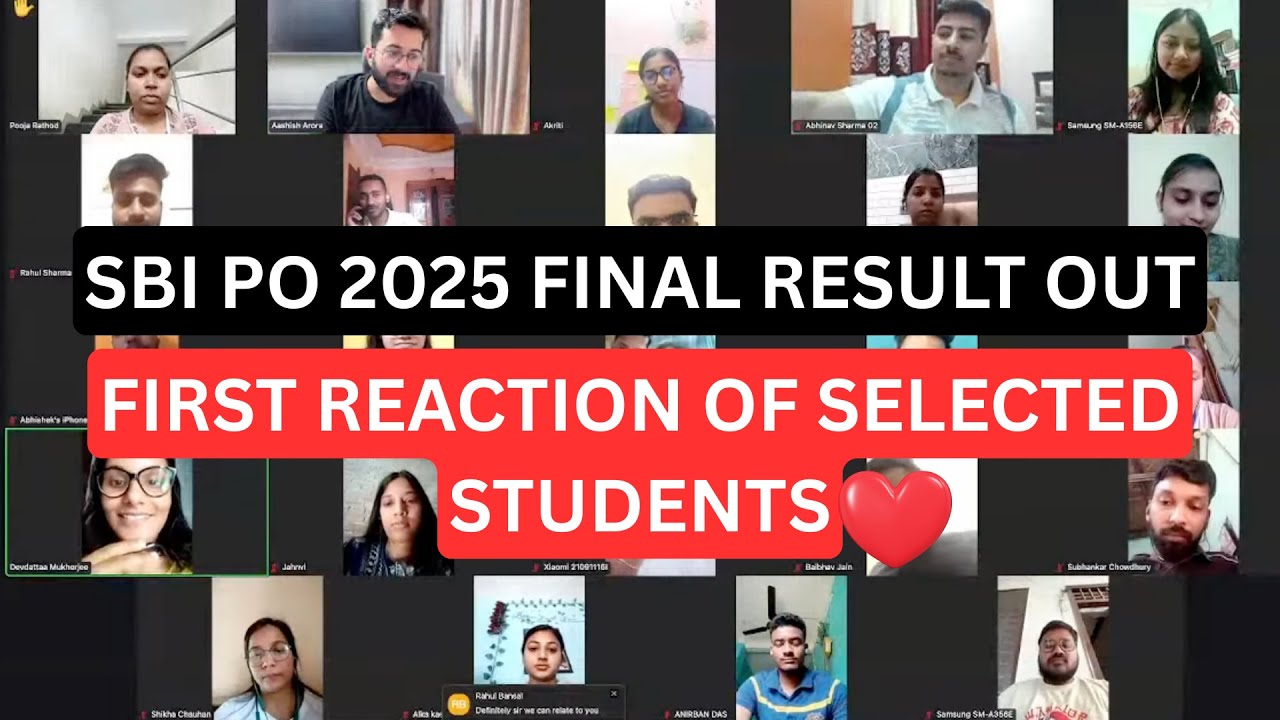 SBI PO Final Results 2025 - First Reaction of Selected Students || Aashish Arora