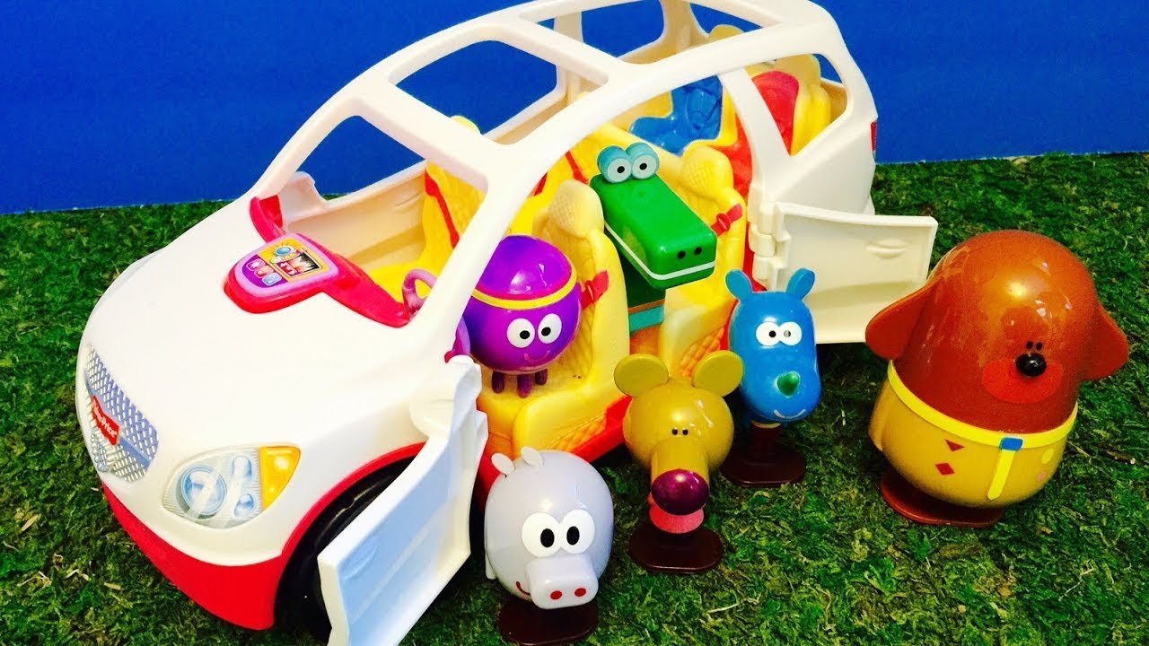 HEY DUGGEE Toys Fisher Price Car Ride Toy Cars Playing Video Compilation
