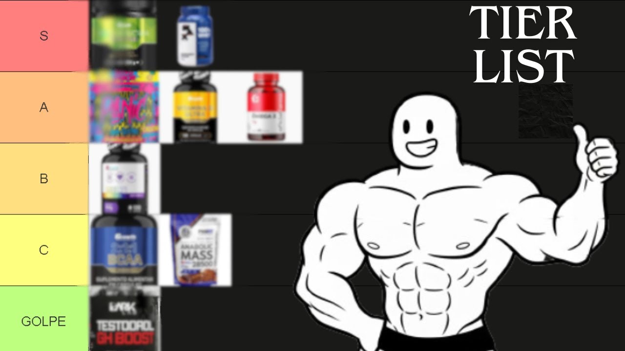 tier list de suplementos para academia (simplificado)