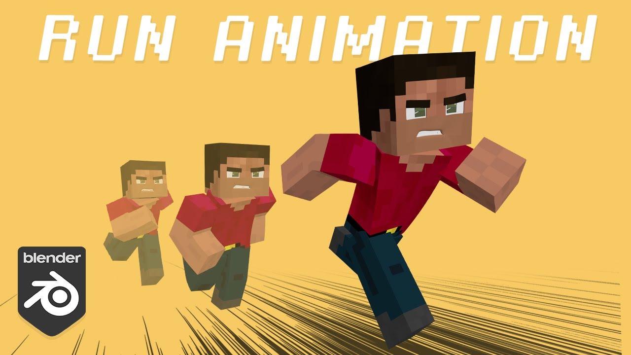 Master Minecraft Animation : Run Cycle ( Interactive Tutorial )