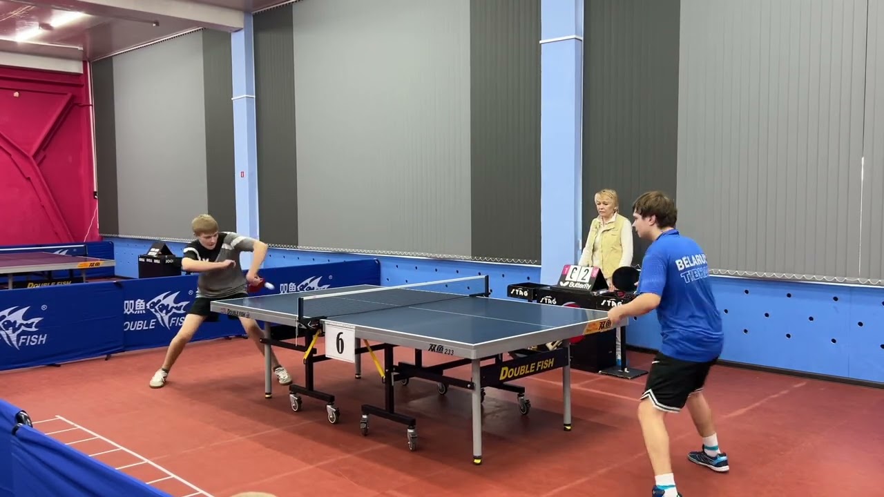 Финал. Рудаков И.(син. футб.) : Залецкий И.(сер. футб.). Настольный теннис. Tabletennis.