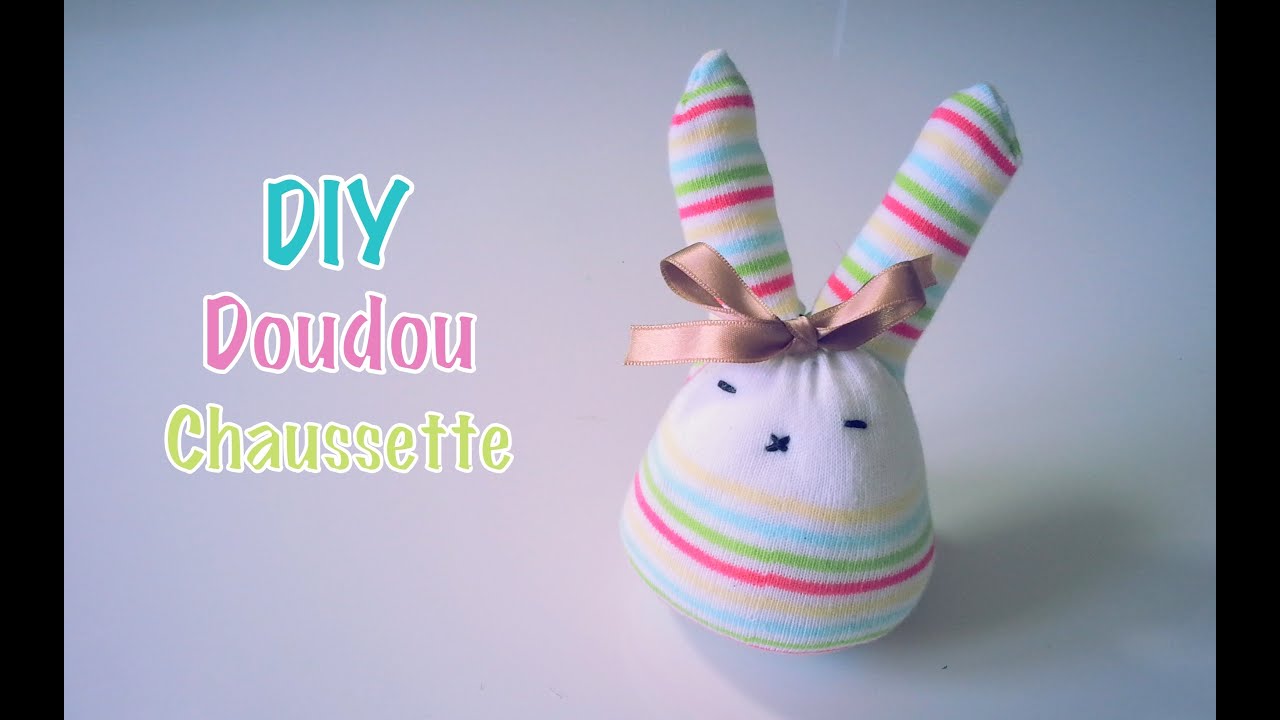 DIY Doudou Peluche Lapin avec une Chaussette