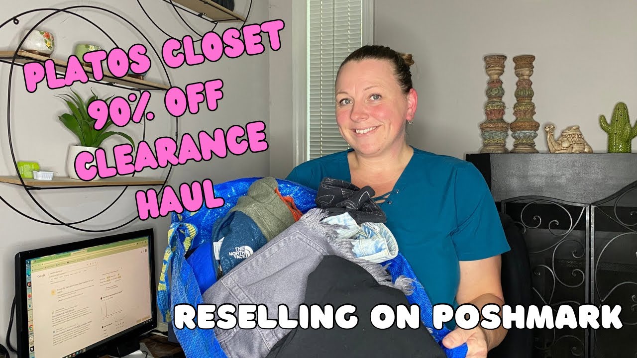 90% off Plato's Closet Haul! $300 Worth of Clothes for Just $31 | Poshmark Seller Fun