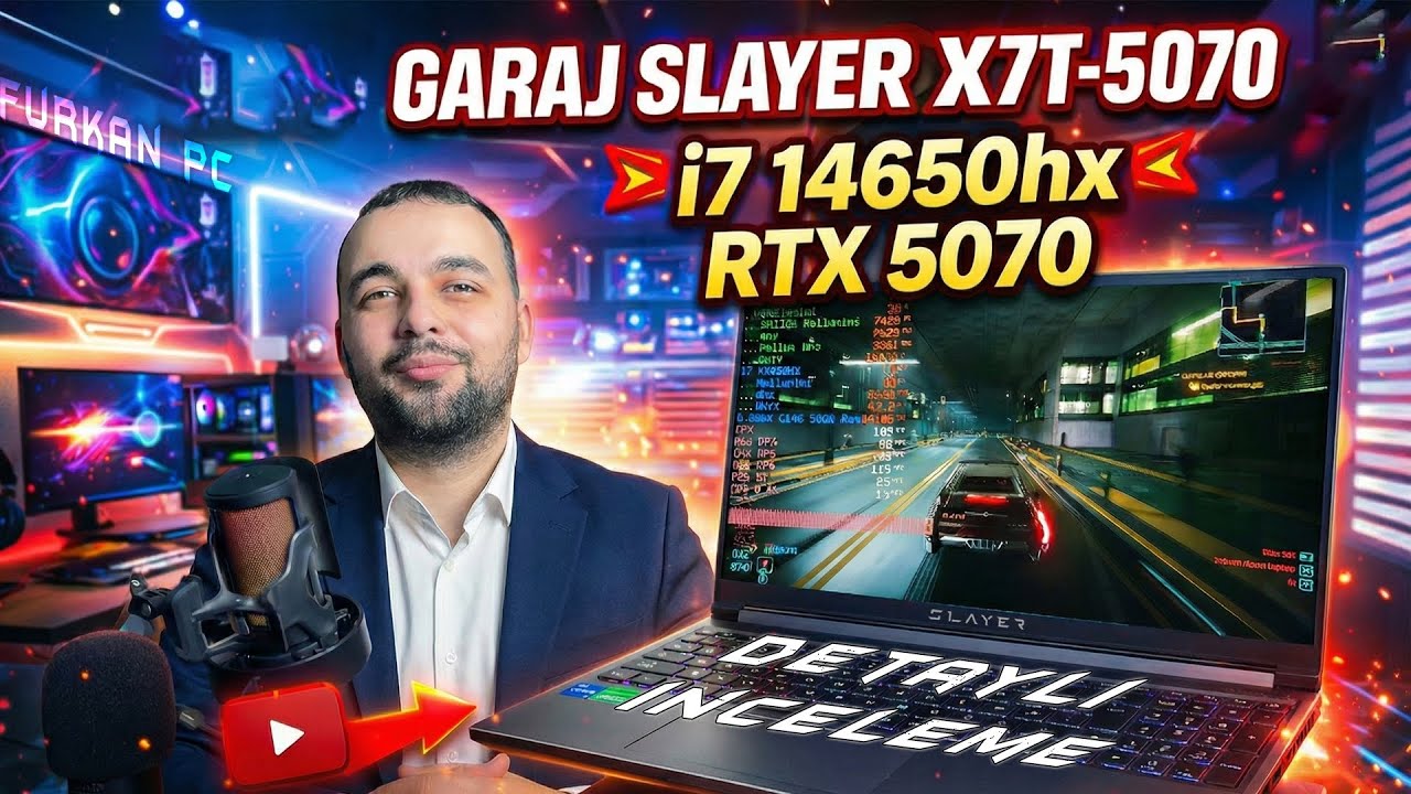 Game Garaj X7T-5070 i7 14650HX RTX 5070 İnceleme ve Oyun Testleri