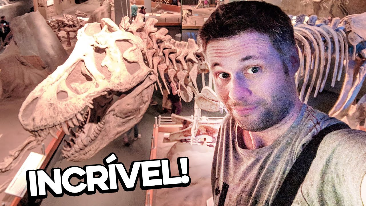 TOUR COMPLETO no maior MUSEU de DINOSSAUROS do Canadá Royal Tyrrell Museum - VIAGEM por ALBERTA #10