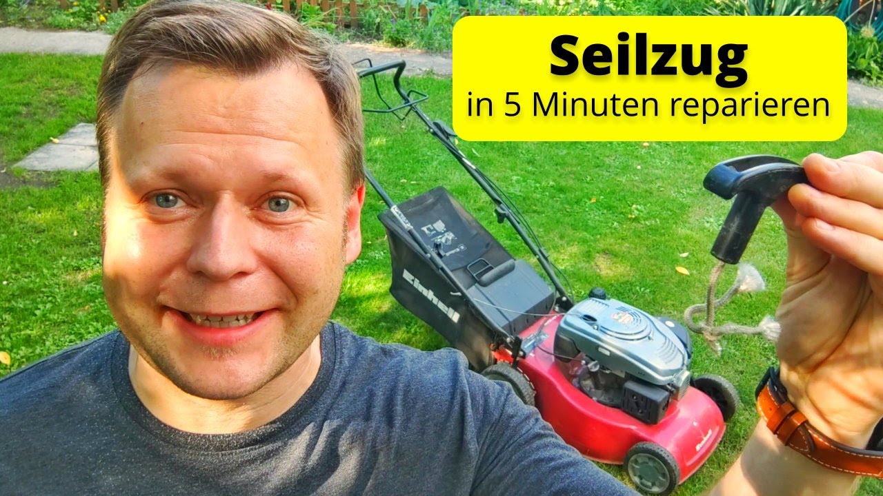 Rasenmäher Seilzugstarter in 5 Minuten reparieren | Einhell GH-PM 46/1 S | Garten