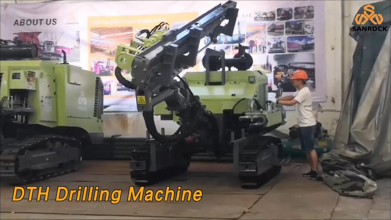 Mining DTH Drilling Machine 50M Depth Rotary Hydraulic Crawler Diesel
