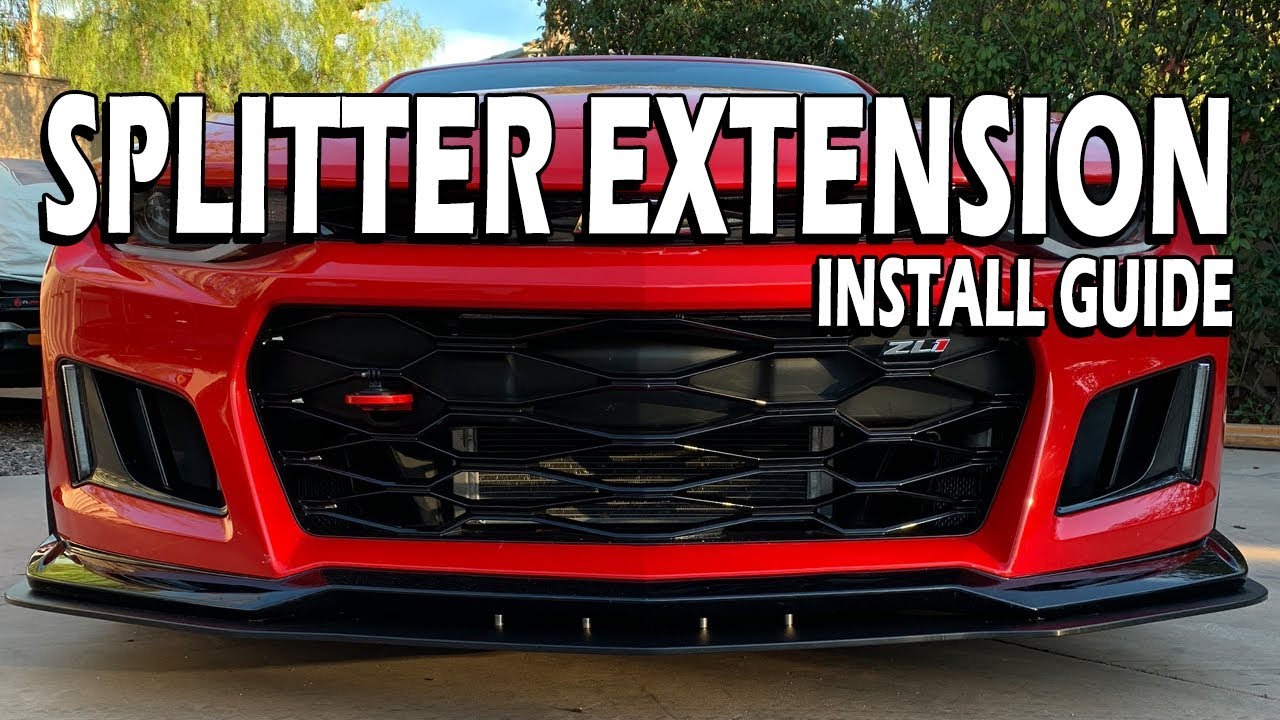 Camaro 17-24 ZL1 Splitter Extension Install | ZL1 Addons