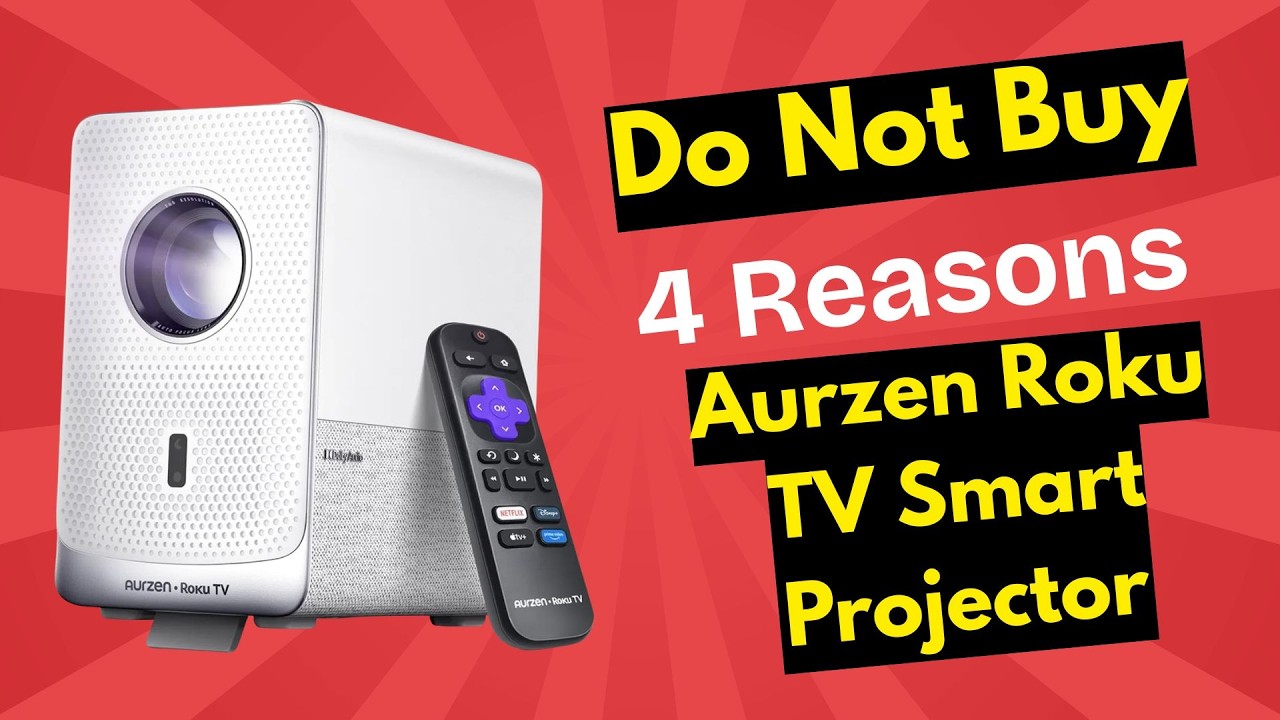 Aurzen Roku TV Smart Projector Review (BRUTALLY Honest) – Don’t Waste Your Money!
