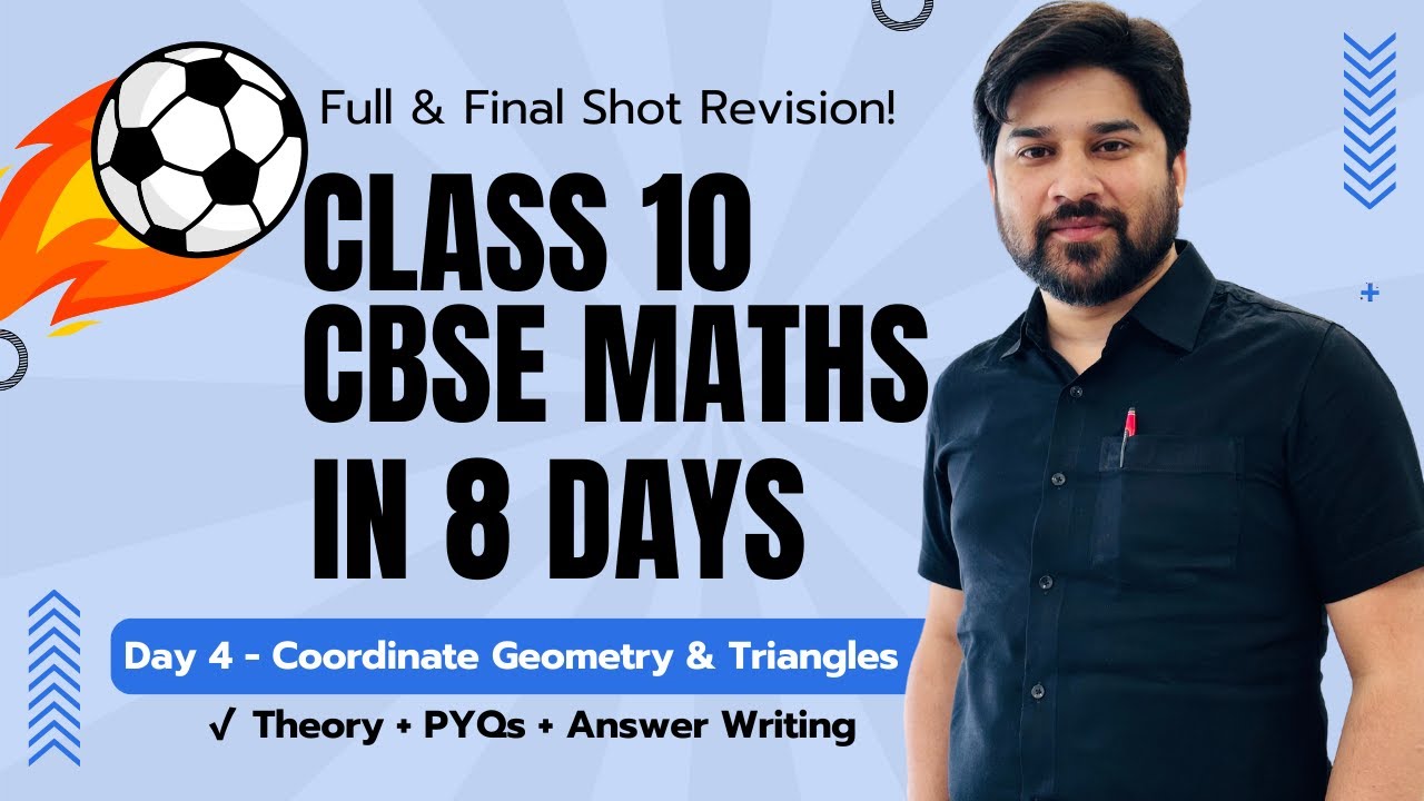 📢 Class 10 Maths Revision &ndash; Day 4: Coordinate Geometry & Triangles