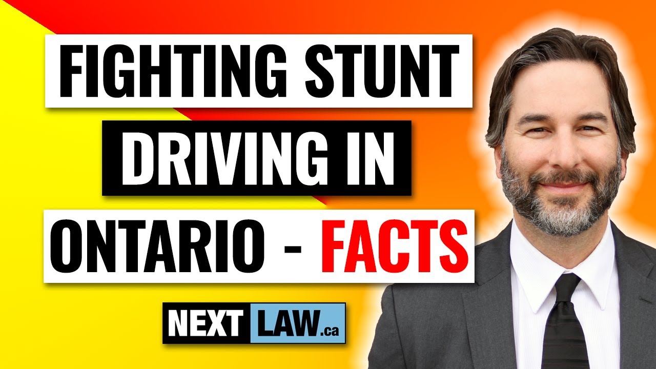 Fighting a Stunt Driving ticket in Ontario?  Here are the facts...