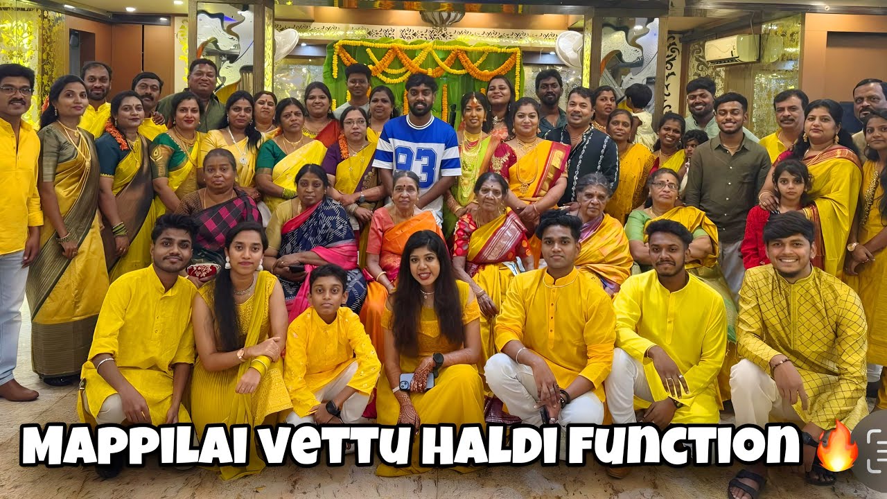 மாப்பிள்ளை வீட்டு Haldi Function 🔥 Mama with Babyma