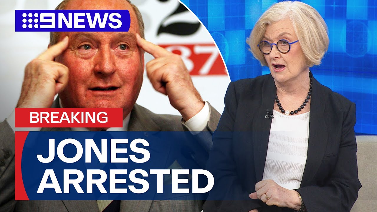 SMH investigative reporter on Alan Jones reportedly arrested | 9 News Australia