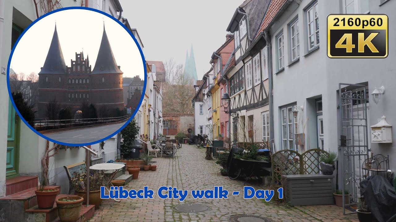 Lübeck, City Walk, Day1 -  Germany 4K Travel Channel