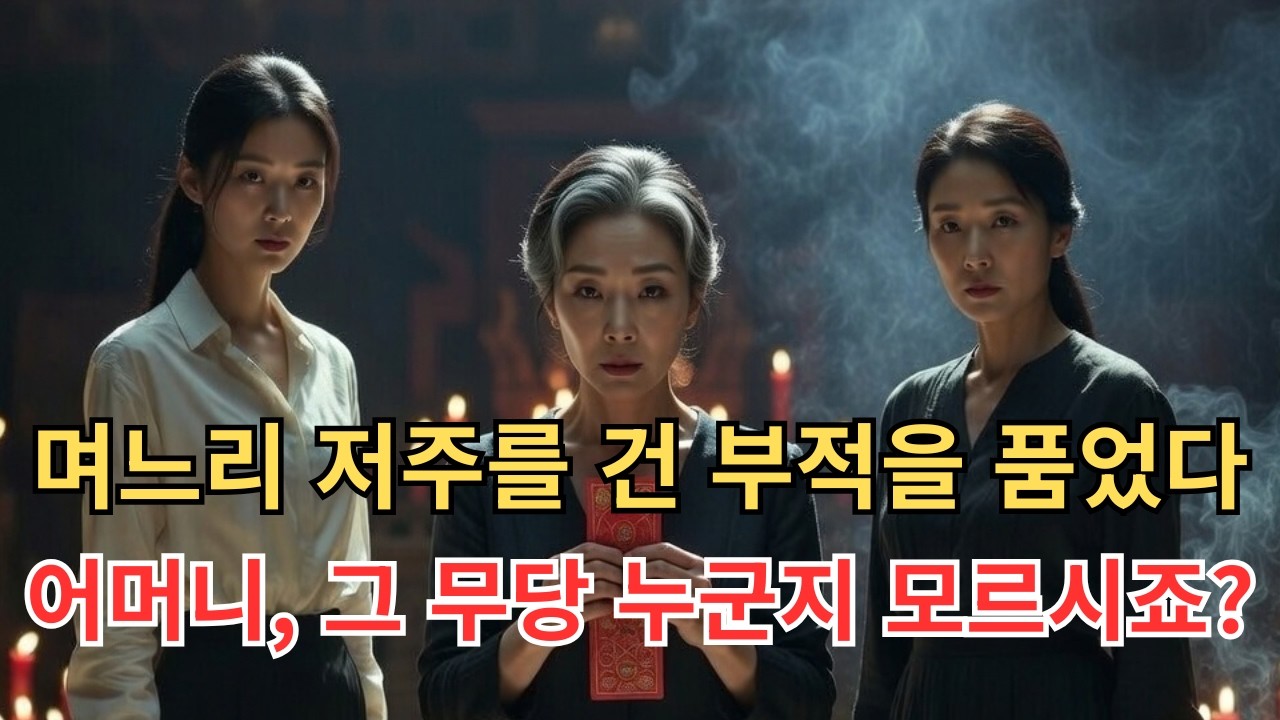 며느리 저주를 건 부적을 품었다. 어머니, 그 무당 누군지 모르시죠? | 시니어사연 | 오디오북 | 라디오사연