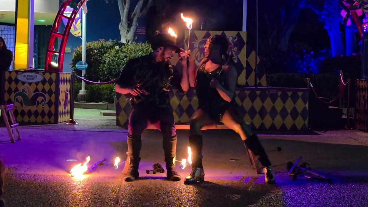 Burning Desire Fire Performers SeaWorld San Diego Mardi Gras 